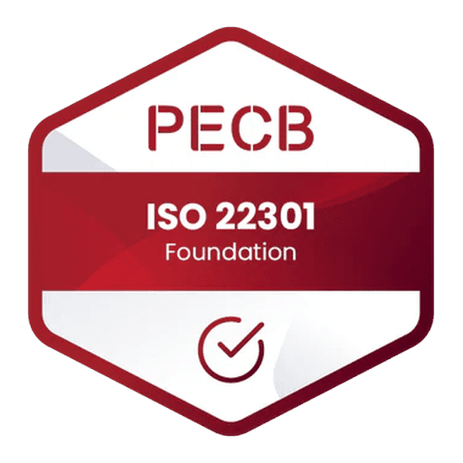 ISO 22301 Foundation certification badge