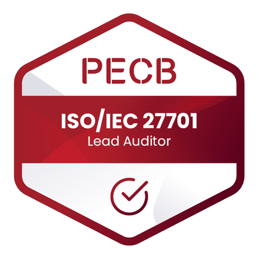ISO/IEC 27701 Lead Auditor certification badge